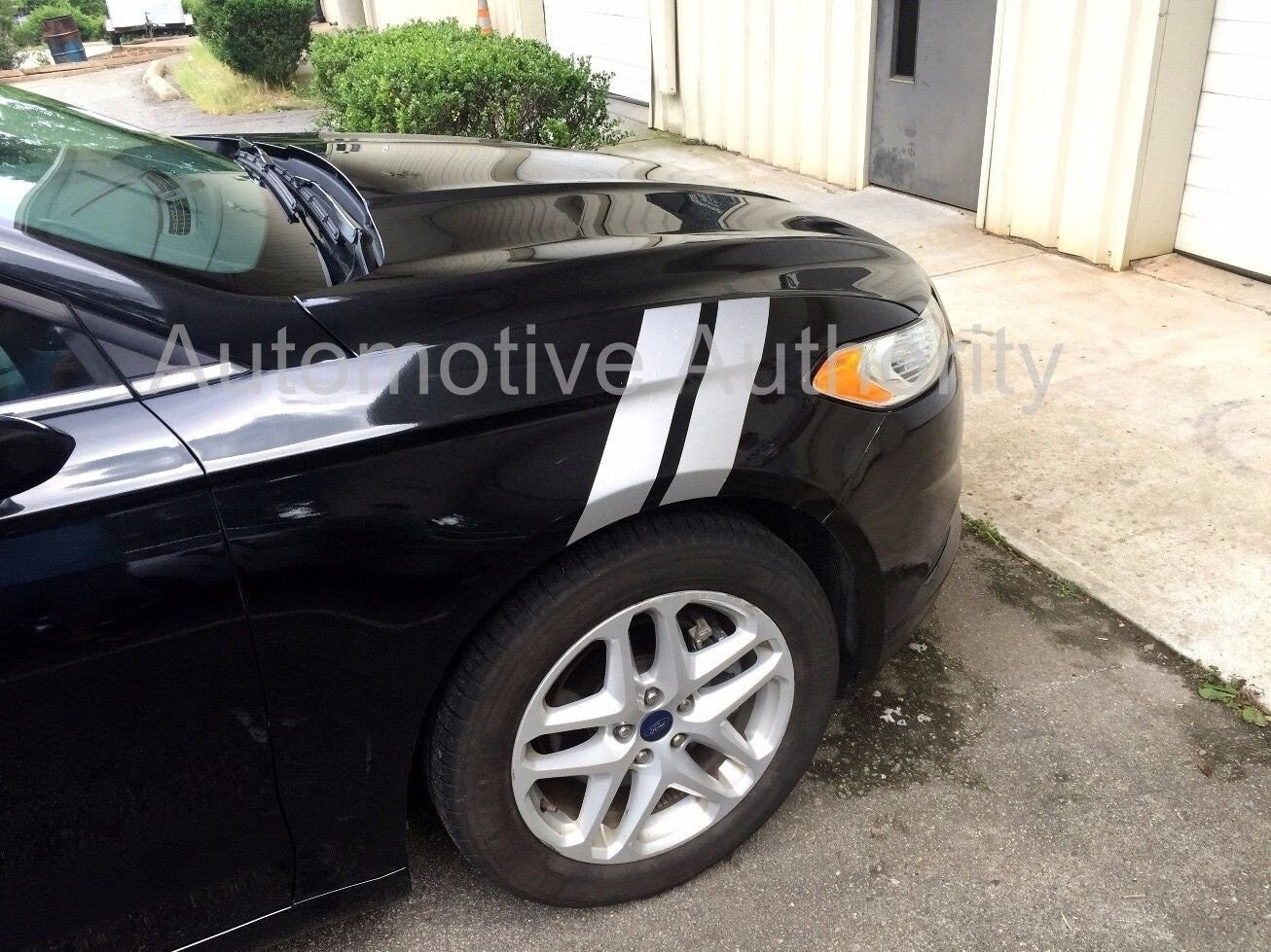 3" Dual Fender Stripe Hash Mark Stripe Decal Graphic Kit For Ford Fusion