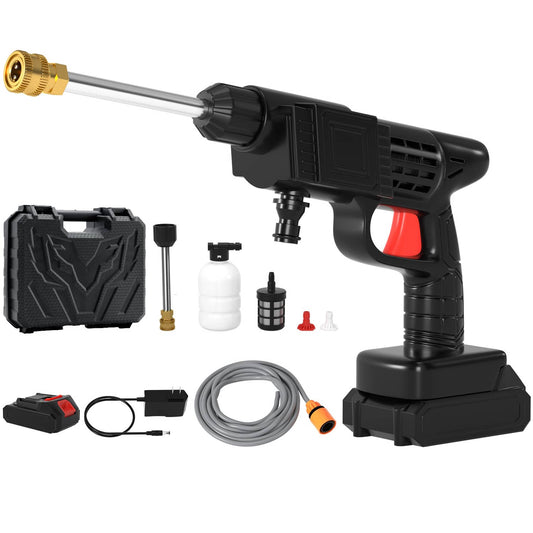Solid Spare Cordless Portable Electric High Pressure Water Spray Gun Car Washer Cleaner Tool