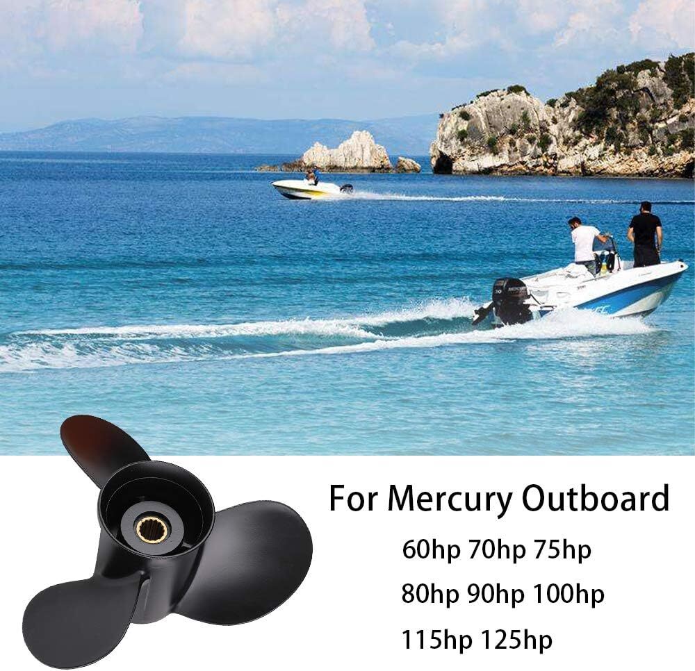 48-77344A45 Boat Propeller 13 1/4x17 For Mercury Outboard Engine 60 75 90-125HP