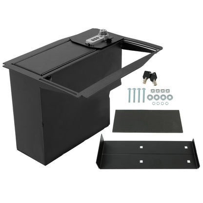 Solid Spare Floor Center Console Lock Safe Storage For 15-20 F150/Raptors 17-22 F250 F350