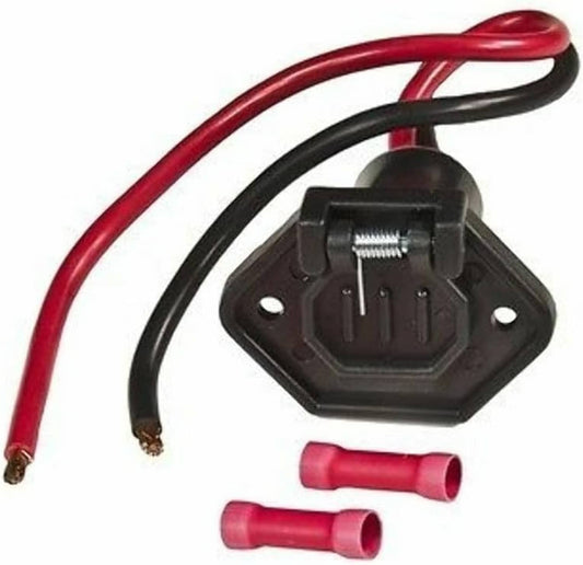 Solid Spare Sierra Marine WH10520-1 Male Boat Side Trolling Motor Plug 12V with Butt