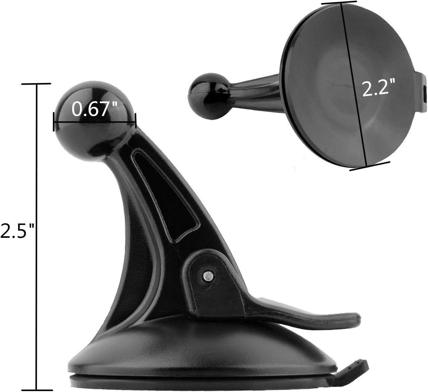 2pc Windshield Windscreen Car Suction Cup Mount Stand Holder For Garmin Nuvi GPS