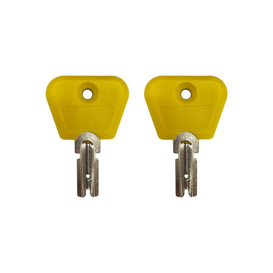 Solid Spare (2) Ignition Key For Clark Yale Hyster Forklift - 2368655, 2782017, 7004147
