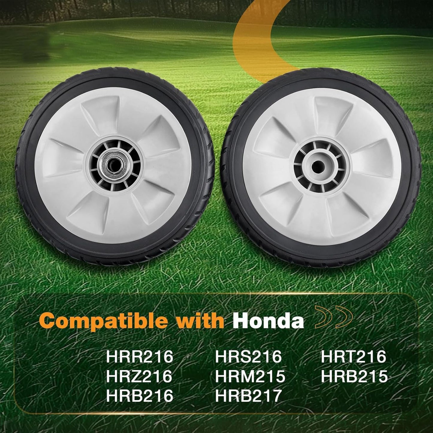 2-Pack 8" Lawn Mower Rear Wheels For Honda HRR216 HRS216 HRT216 42710-VE2-M02ZE