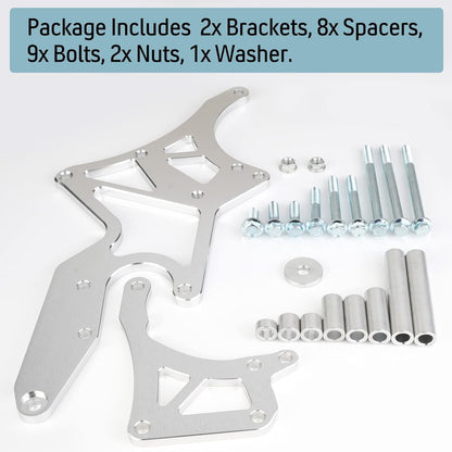 New LS Engine Serpentine Bracket Alternator Power Steering Pump Swap Conversion