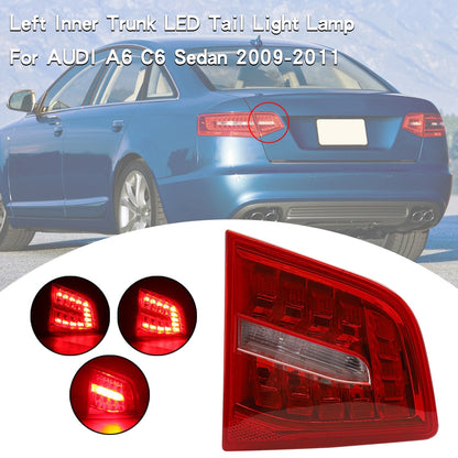 Left Inner Trunk LED Tail Light Lamp For AUDI A6 C6 Sedan 2009-2011