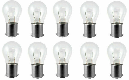 Solid Spare 10x 93 Light Bulb Auto Car Mini Lamp RV Motorcycle Trunk Vintage 12V BA15S