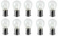 Solid Spare 10x 93 Light Bulb Auto Car Mini Lamp RV Motorcycle Trunk Vintage 12V BA15S