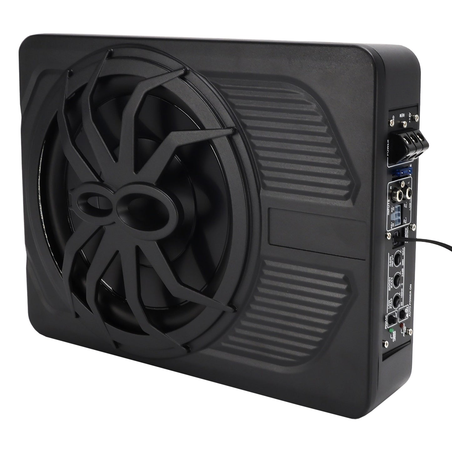 1200W Car Subwoofer 10" 12V Slim Under Seat Powered Car Subwoofer for Car Truck