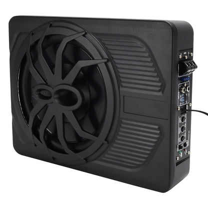 1200W Car Subwoofer 10" 12V Slim Under Seat Powered Car Subwoofer for Car Truck