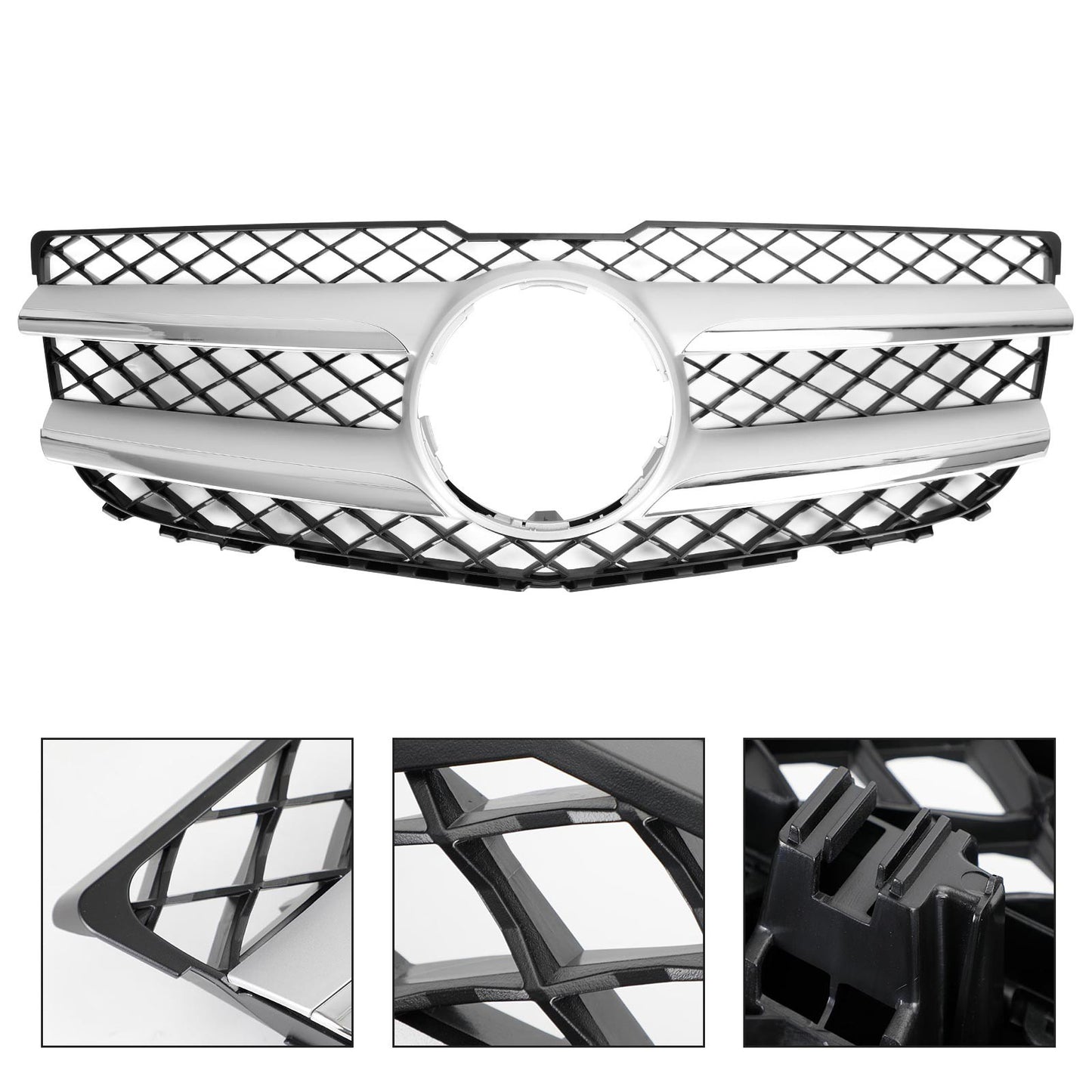 Front Hood Bumper Grill Grille 2048802983 Fit Mercedes-Benz GLK250 GLK350 NEW