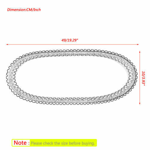 Drive Belt For Polaris 3211154 Snowmobile Indy 550 LXT ADVENTURE VOYAGEUR E