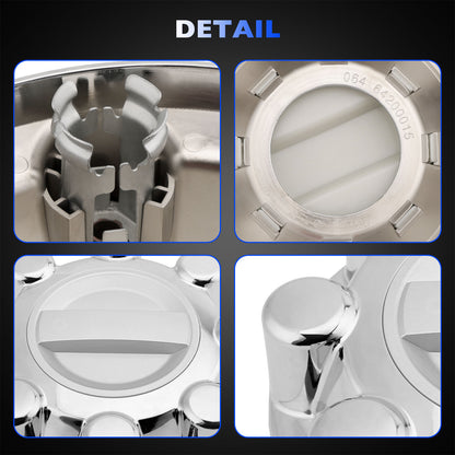 Chrome Front Rear Wheel Center Hub Cap For 2017-2022 Ford F250 F350 HC3Z-1130-J