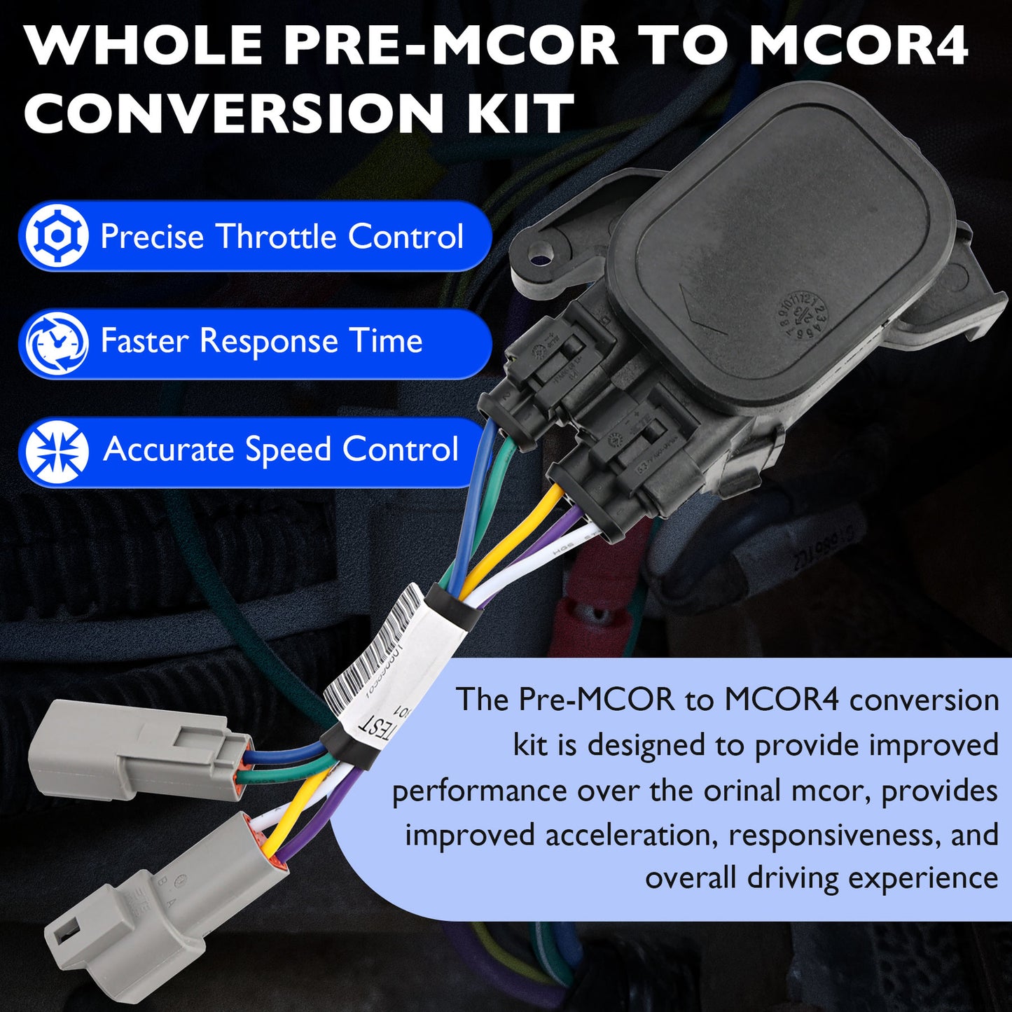 Golf Carts Pre-MCOR to MCOR4 Conversion Kit For 1995.5-2001 Club Car Ds AM293201