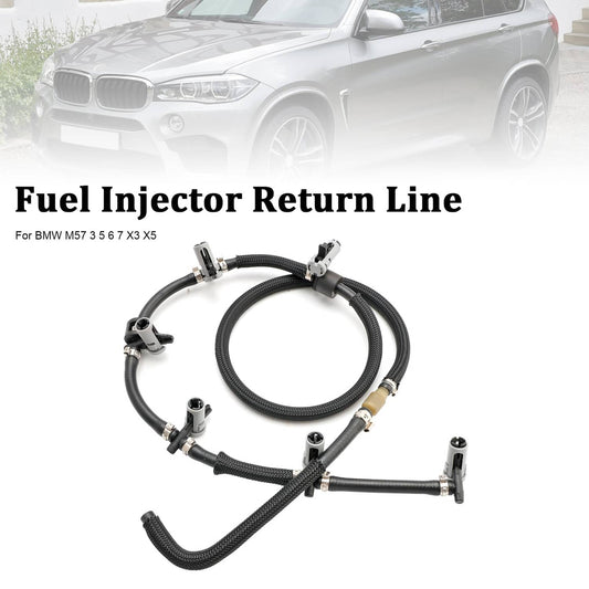 Solid Spare Fuel Return Line Hose Pipe Injector Hose Leak Line Fit BMW 3 5 6 7 X3 X5 X6