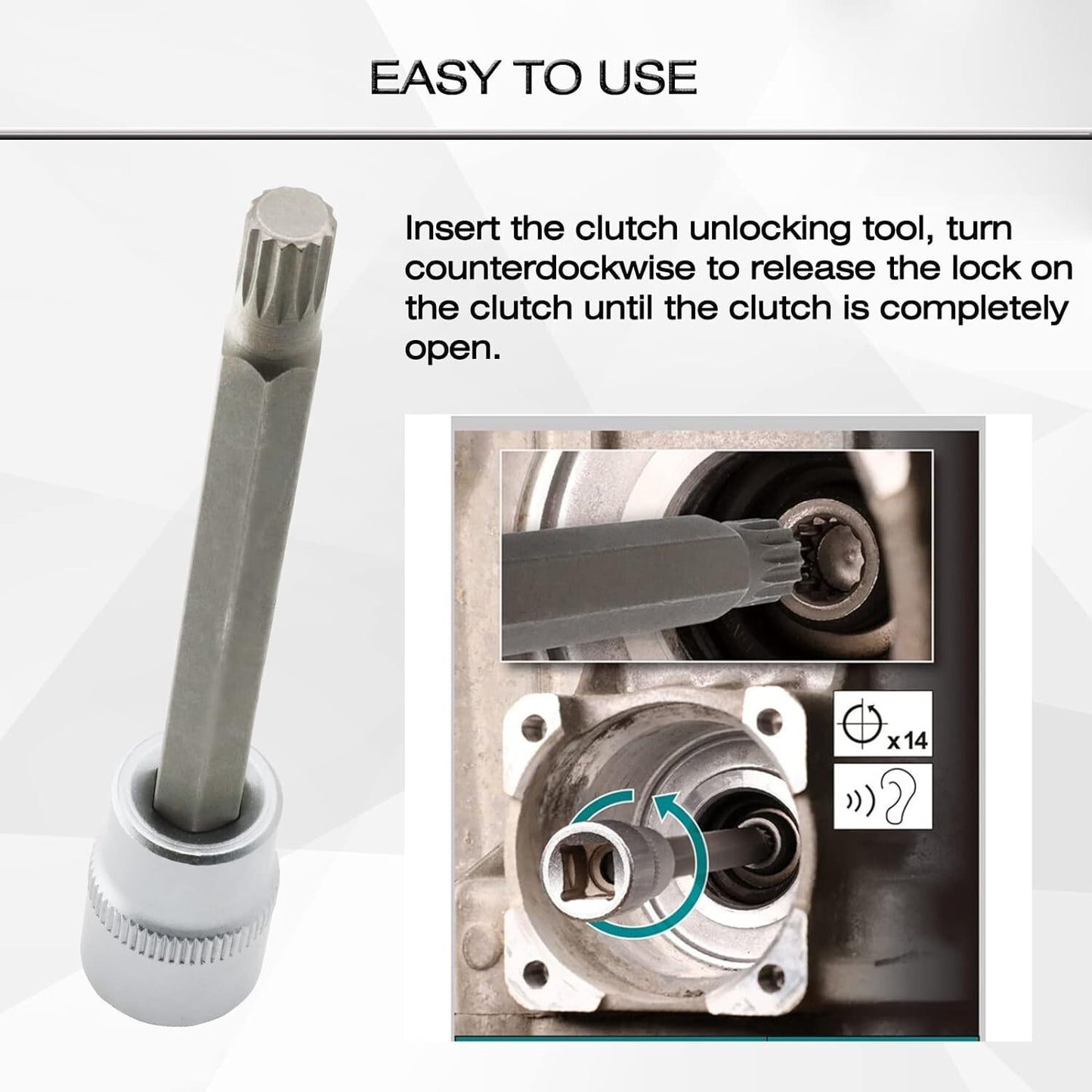 DSG Gearbox Clutch Motor Unit Unlocking Tool for Ford DPS6 / 6DCT250 Focus
