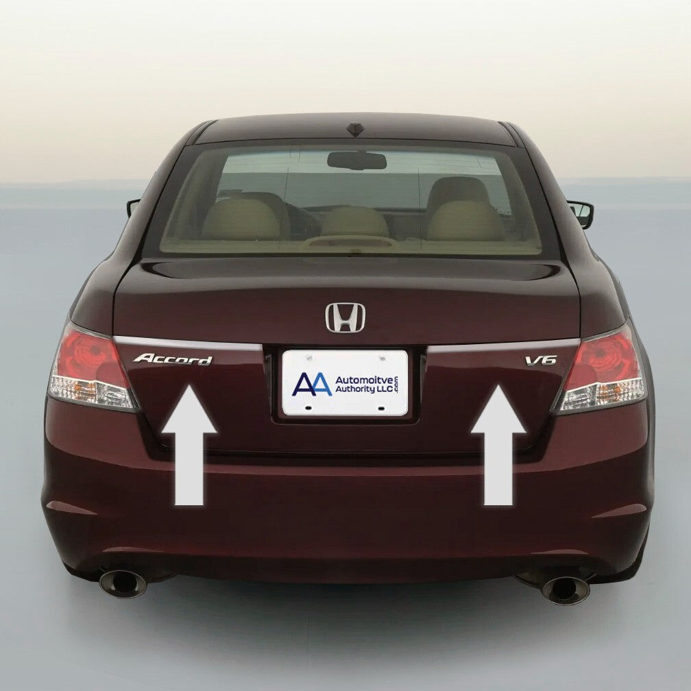 CHROME REAR TRUNK TRIM MOLDING STRIP KIT For HONDA ACCORD