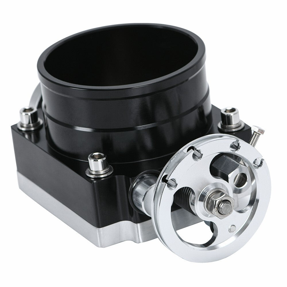 Throttle Body Universal 90MM 3.5" Adapter High Flow Aluminum Intake Manifold