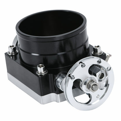 Throttle Body Universal 90MM 3.5" Adapter High Flow Aluminum Intake Manifold