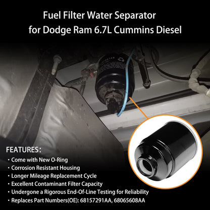 Fuel Filter 6.7L Cummins Diesel Kit for 2013-2018 Dodge Ram 2500 3500 4500 5500