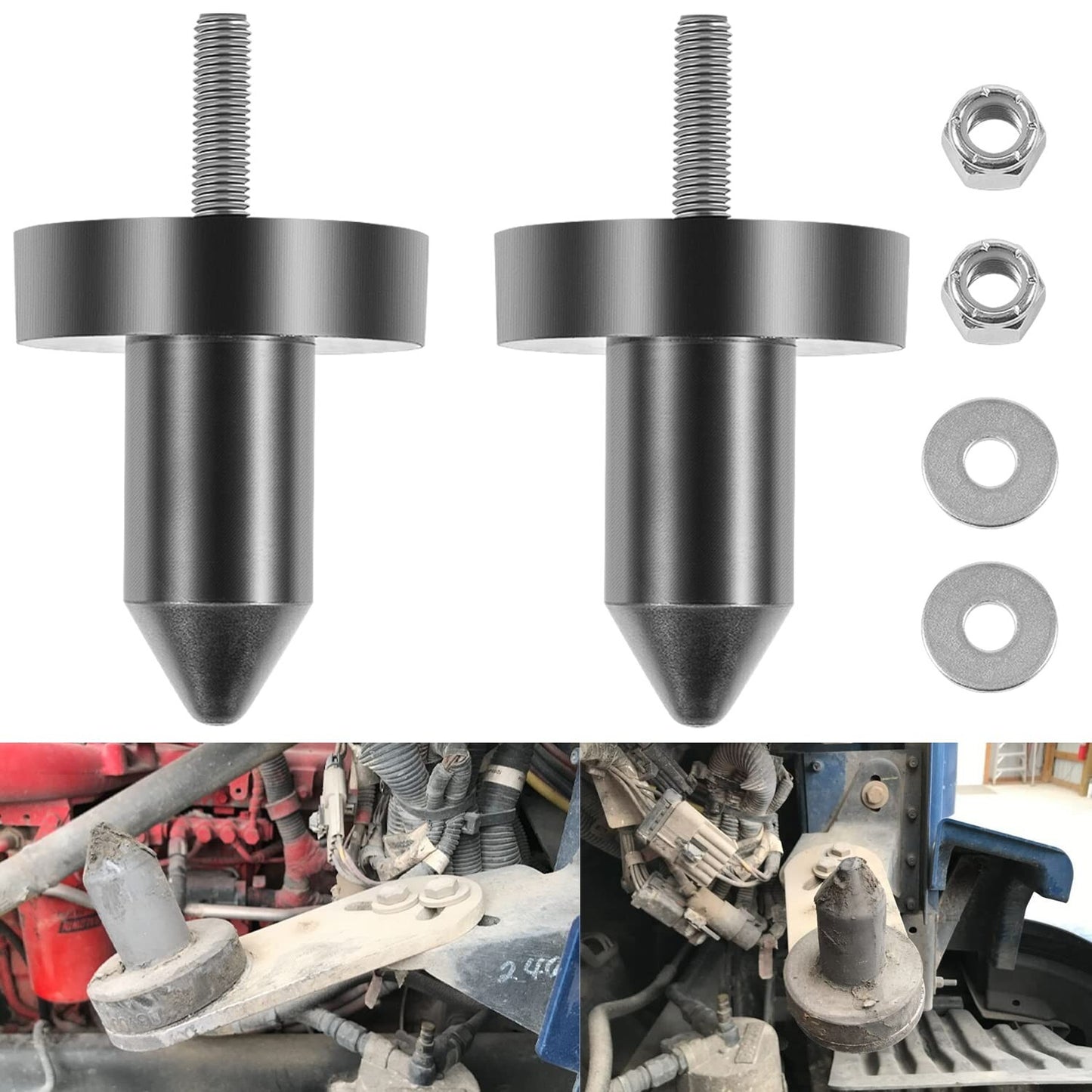 For Kenworth T2000 T600A T800 W900 2003-2010 924-5410 Pair Hood Pin Bushings Kit