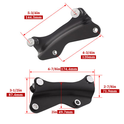 Solid Spare Black Docking Hardware Kit 4 Point For Harley Davidson Touring 2014-2026 2023