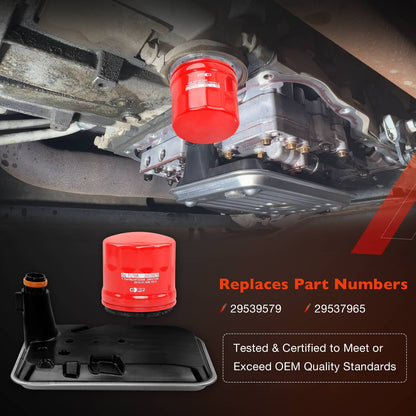 TF950 Transmission Oil Filter Set For 01-10 GMC Sierra Chevy Silverado 2500 HD