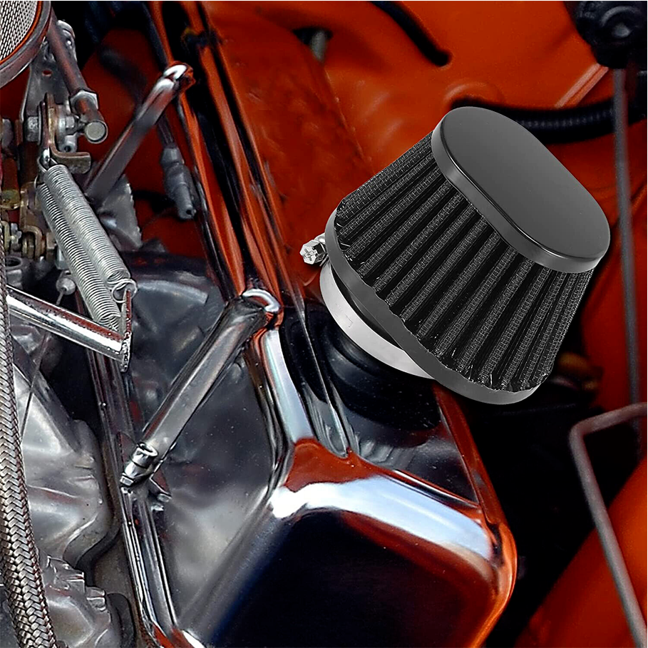 Universal Red 51mm 2inch Motorcycle Air Intake Filter Cleaner Pod Replacement