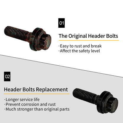8*1.25 Intake Manifold Bolt For 3/8" Flanges Chevy Gen III/LS w/4.8 5.3 6.0 6.2L
