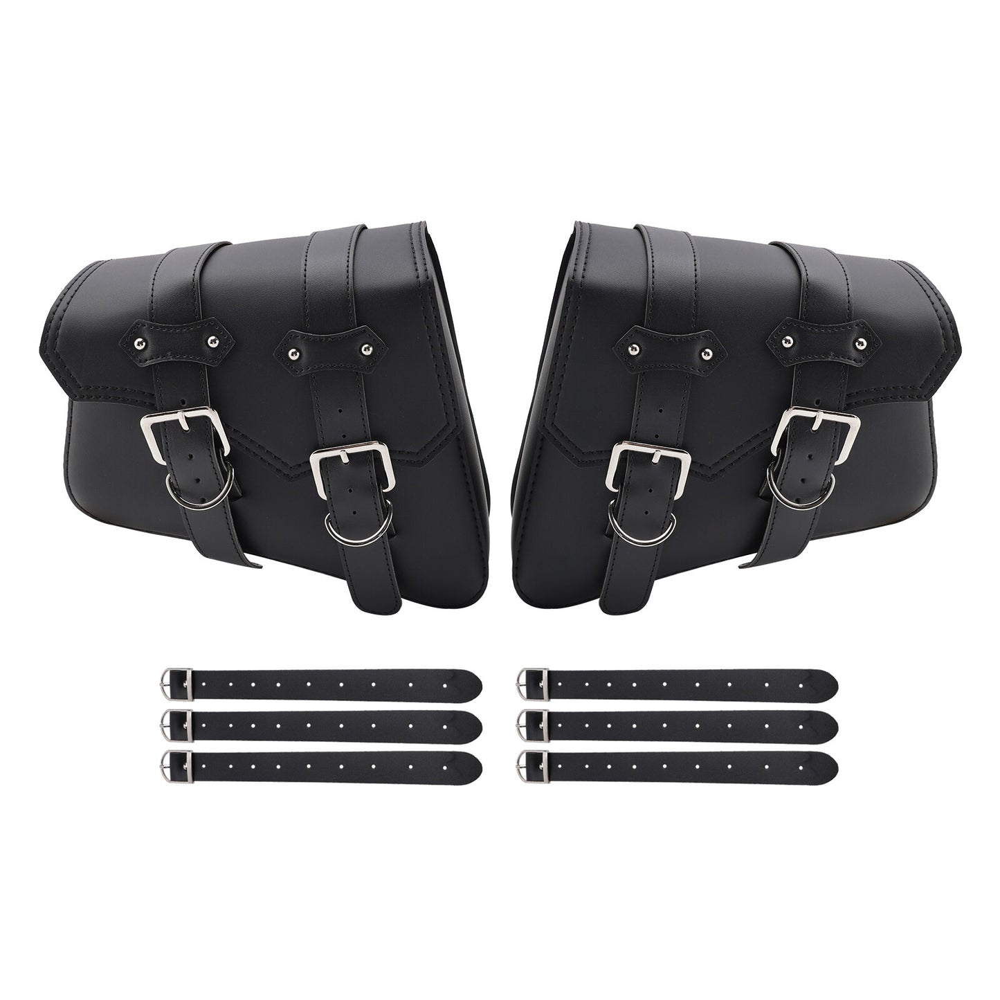 Side Tail Bag Saddlebag Color Matching Luggage Black 21L For Scooter Motorcycle