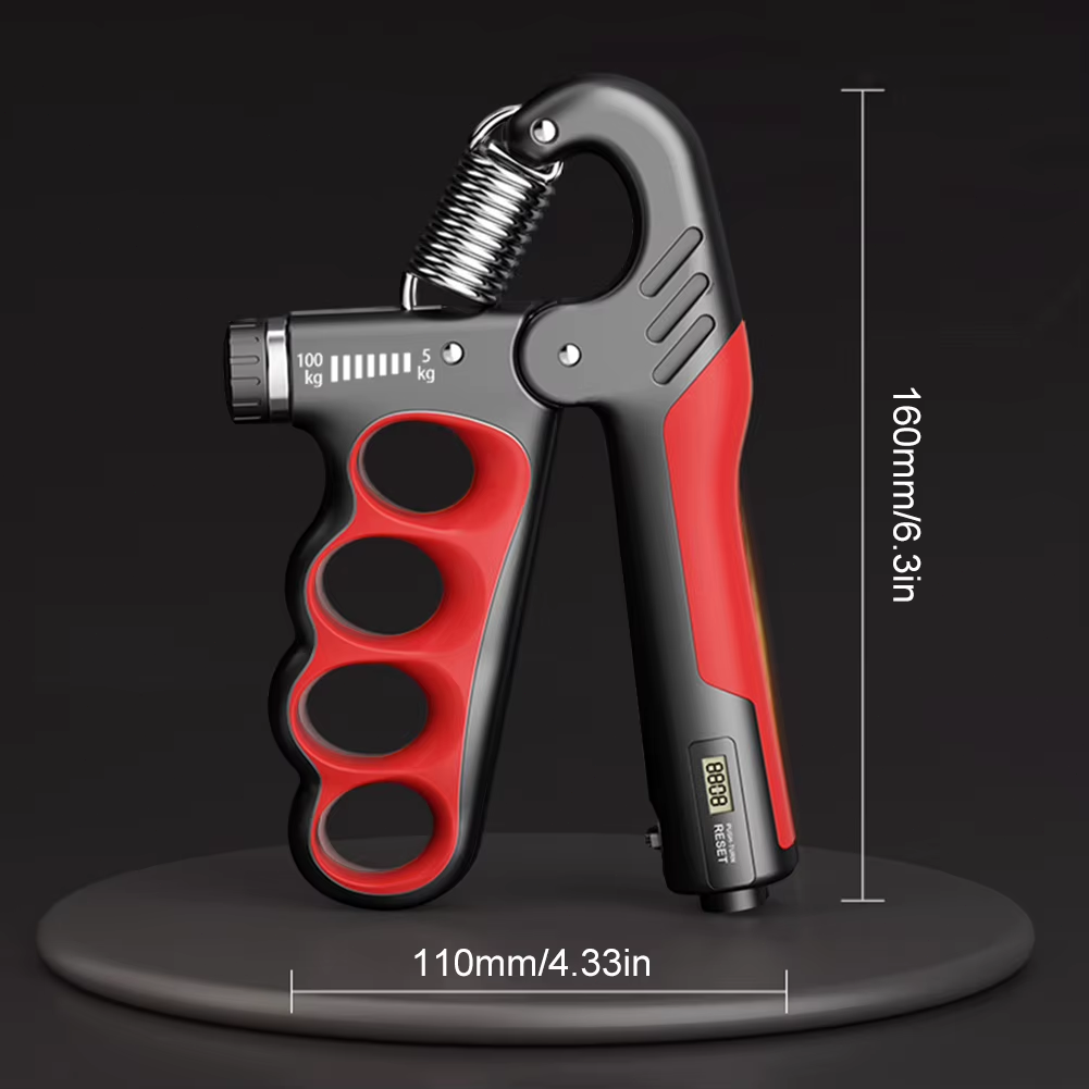 Hand Grip Strength Power Trainer Gripper Strengthener Adjustable Gym Exerciser
