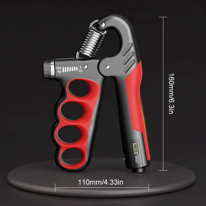 Hand Grip Strength Power Trainer Gripper Strengthener Adjustable Gym Exerciser