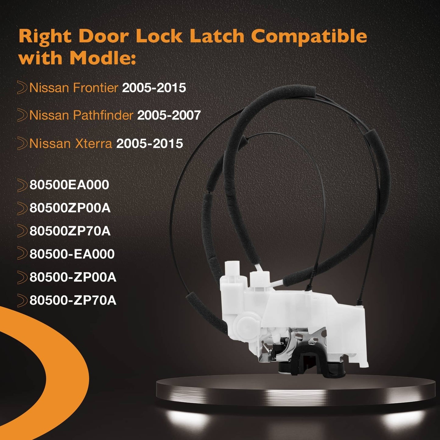 Door Lock Latch Actuator Front Passenger Side For 2005-15 Nissan Frontier Xterra