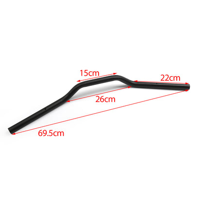 Universal 7/8" 22Mm Motorcycle Drag Bars Handlebar Black For Kawasaki Ninja Zx