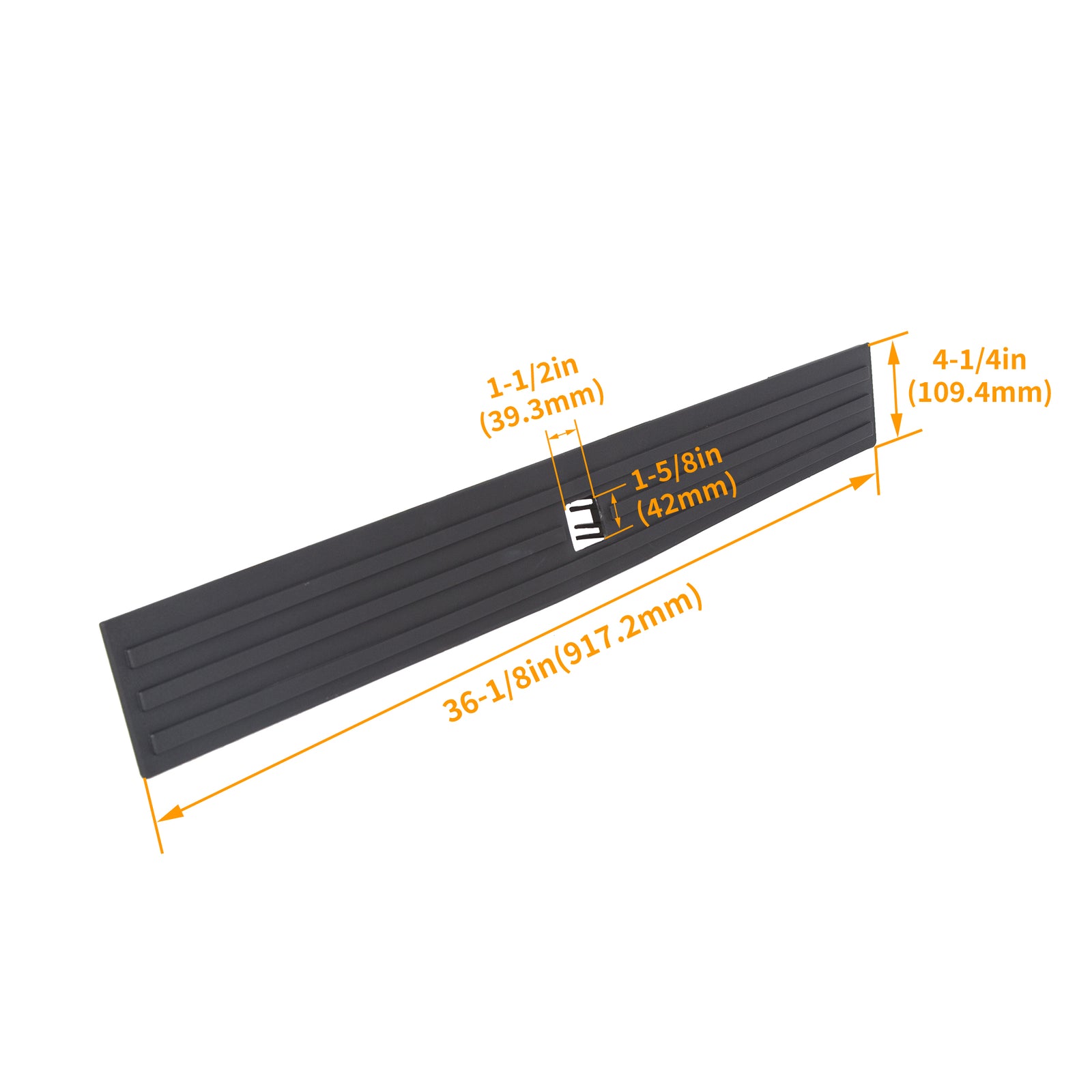 Solid Spare For 2015-2019 Ford F-150 Tailgate Moulding Cover With Flexible Step FL3Z9940602B