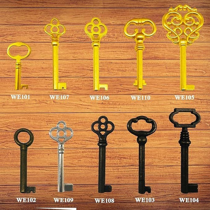10PCS Universal Skeleton Keys Replacement for Vintage Antique Furniture