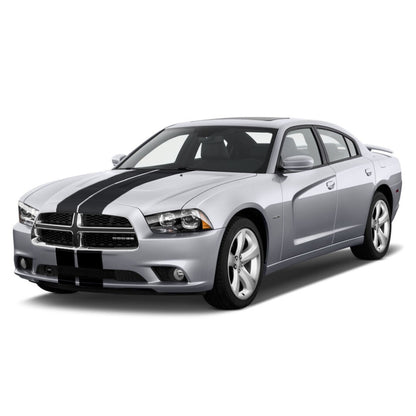 DUAL 10" VINYL RALLY STRIPES RACING STRIPE + BONUS INSTALL KIT For DODGE CHARGER