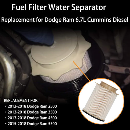 6.7L Cummins Oil & Fuel Filter Kit For 2013-2018 RAM 2500 3500 4500 5500 291AA
