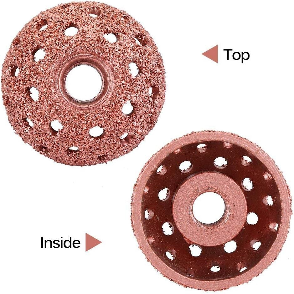 2pcs Tire Grinding Head Rasp Buffer Ball Tyre Repair Hand Tool Buffing Wheel US