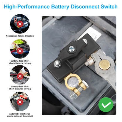 2pcs Battery Disconnect Switch 12V/24V 250A 1000A for Car RV Boat Power Cut Off