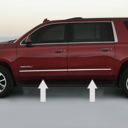 CHROME SIDE DOOR TRIM ROCKER PANEL MOLDING KIT 2015-2020 GMC YUKON / YUKON XL