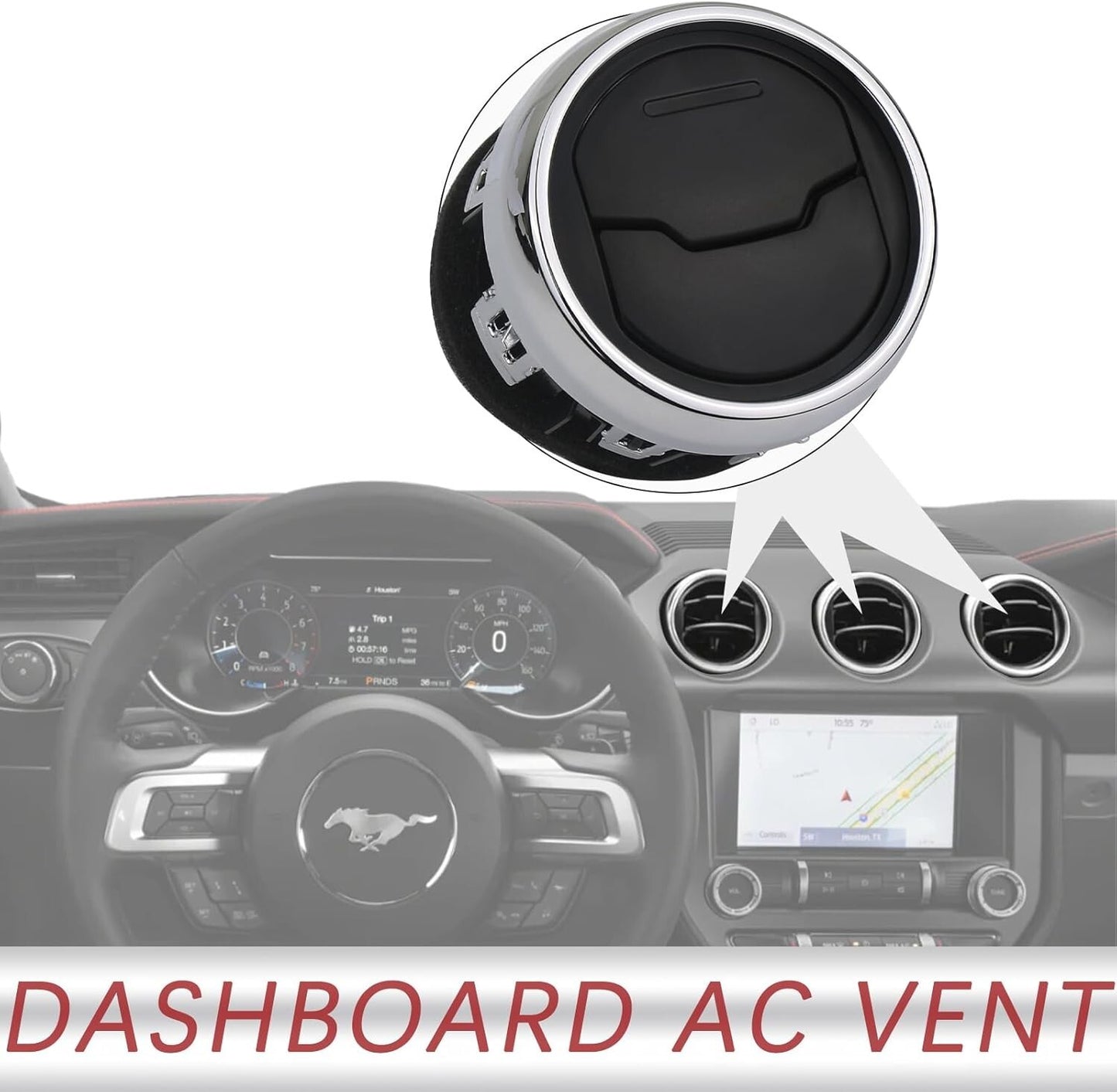 Front Dashboard Heater AC Dash Air Vent FR3Z19893AE For 2015-2020 Ford Mustang