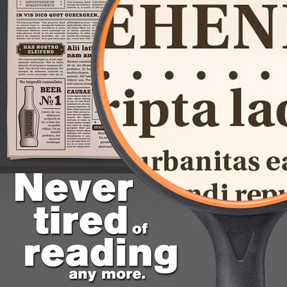 3 Pack Magnifying Glass 10X Handheld Reading Magnifier 50MM For Seniors and Kids