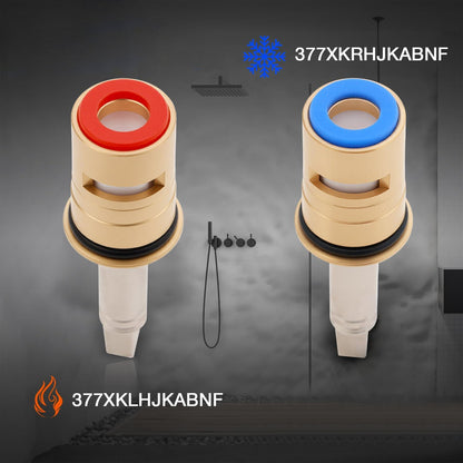 377XKRHJKABNF 1/4-Turn Hot & Cold Ceramic Faucet Cartridge Kit 377XKLHJKABNF