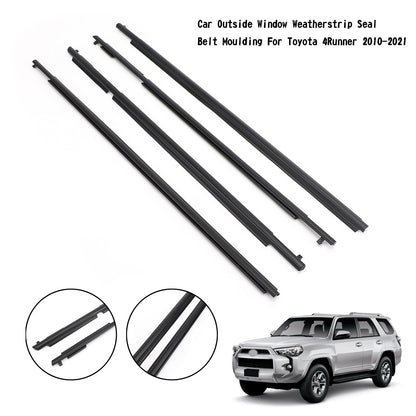 Car Outside Window Weatherstrip Seal Belt Moulding For Toyota 4Runner 2010-21