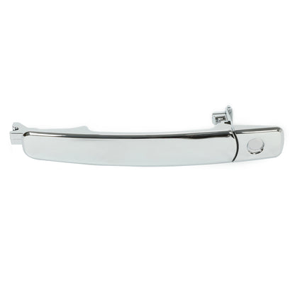 Solid Spare Door Handle Front Driver Side Outside Exterior Chrome For Nissan Rogue 2011-2015
