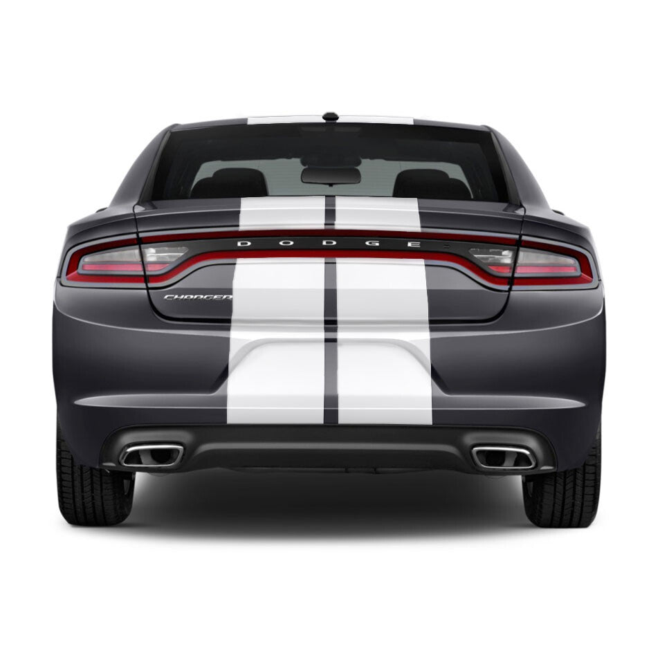 DUAL 10" VINYL RALLY STRIPES RACING STRIPE + BONUS INSTALL KIT For DODGE CHARGER