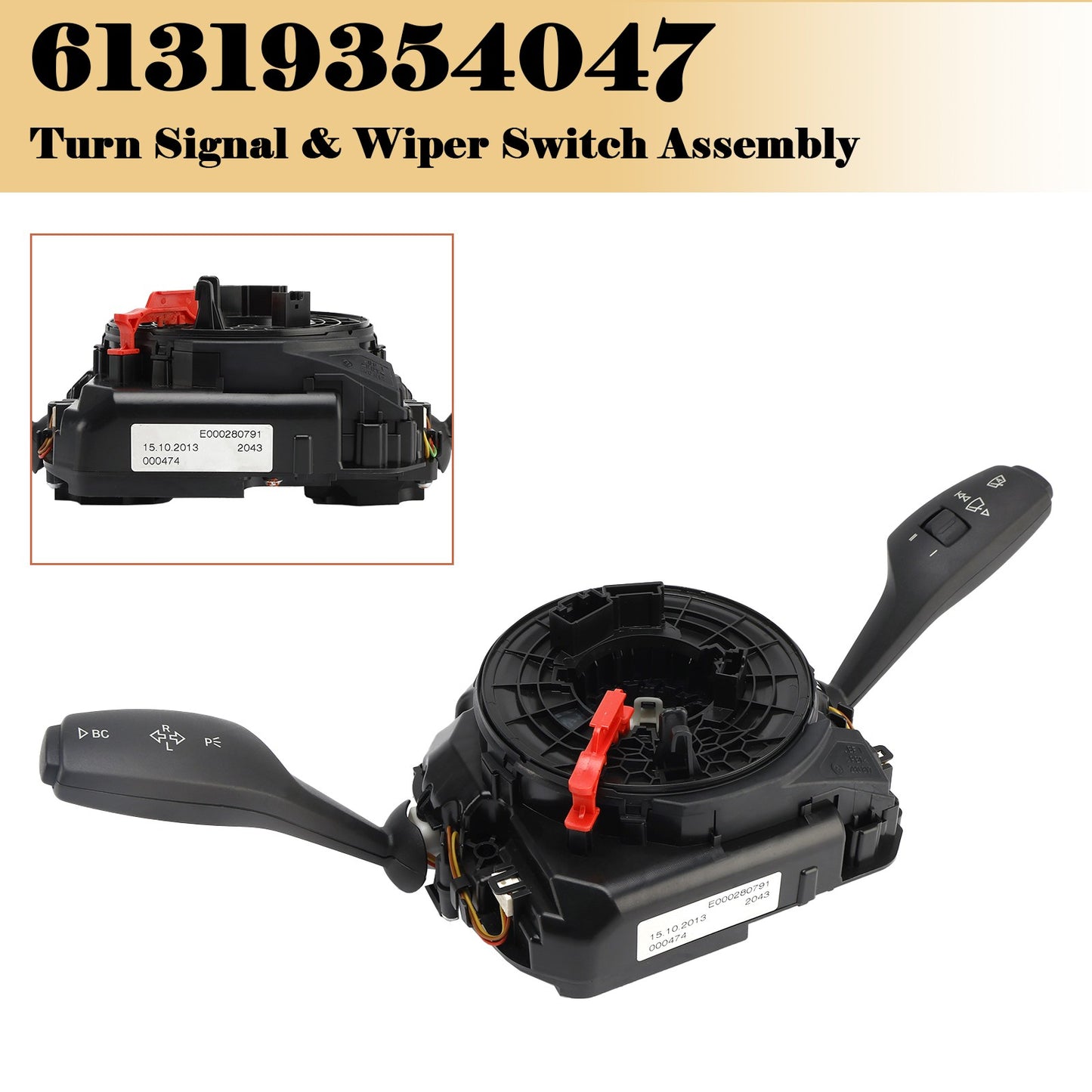 61319354047 Turn Signal & Wiper Switch Assembly for BMW F07 F10 F12 F13 F06