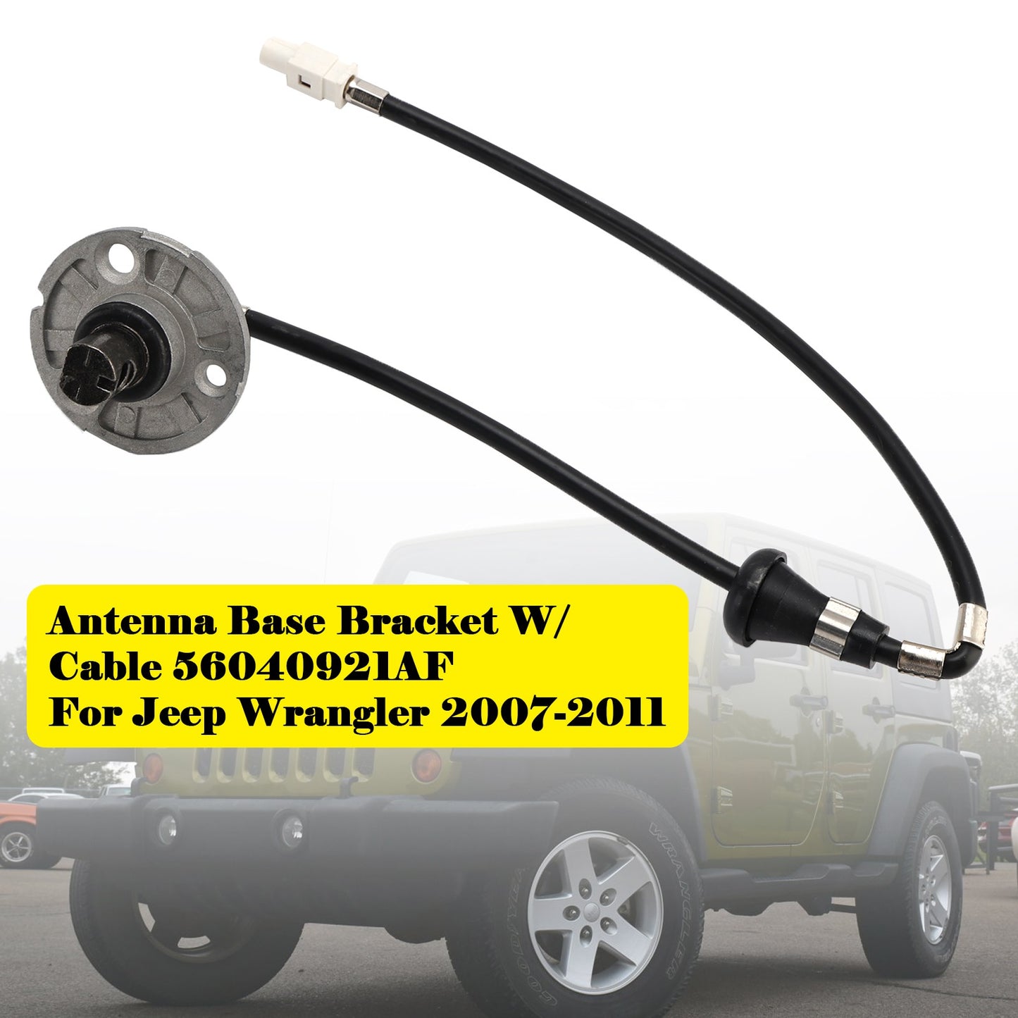 Antenna Base Bracket W/ Cable 56040921AF For Jeep Wrangler 2007-2011
