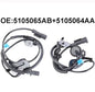 Rear L&R 2x ABS Wheel Speed Sensor W/Connector for Caliber Compass Patriot W/4WD
